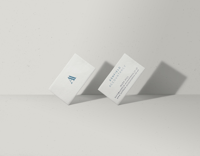 Ashfield Accountancy branding and stationery, by Redspa http://redspa.uk