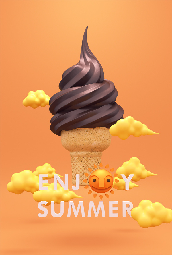 ENJOY SUMMER on Behance #edswtfwe