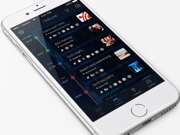 Timeline app concept