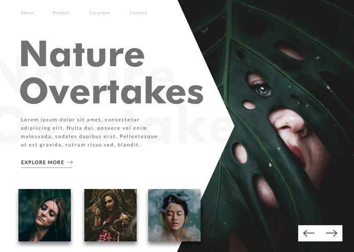 Nature landing page