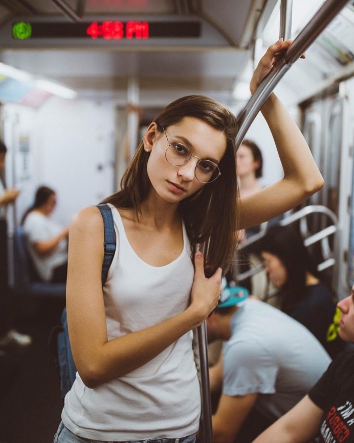 Asian Female Model Poses For Pictures On The Street Stock Photo - Download  Image Now - iStock