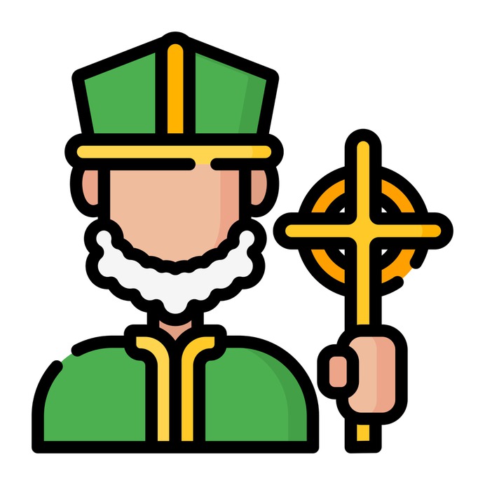 See more icon inspiration related to cultures, Saint Patrick, catholic, christian, user, avatar and man on Flaticon.