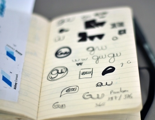 Sketches - Moleskine research - graphicwand #graphicwand #note #book #corporate #identity #moleskine #sketches #logo