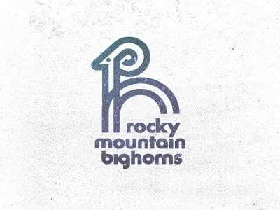 Dribbble - Rocky Mountain Bighorns by Mike Bruner #design #horns #rocky #logo #mountains