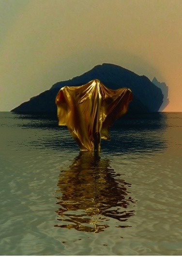 patternity-goldform-katherineferguson.jpg 560 × 789 Pixel #ghost #stage #water #person #gold