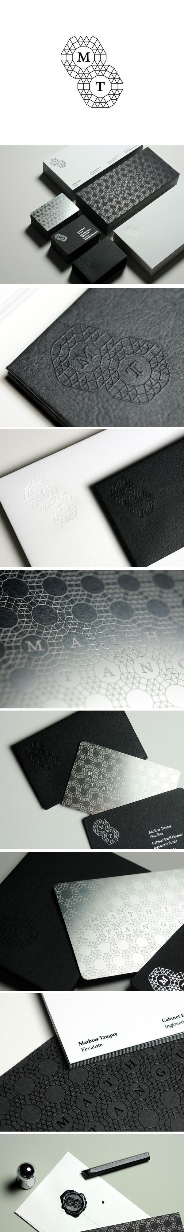 Stationery Design for Mathias Tanguy via Branding Served. #metal #etch