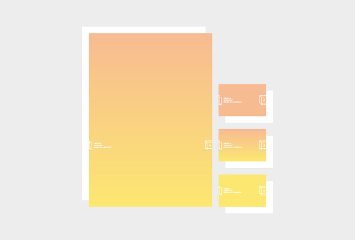 Andrea Sopranzi by Andrea Sopranzi #graphic design #stationary #print #gradient