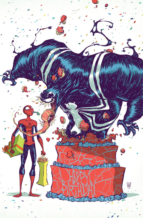 Spider Man and Venom birthday by skottieyoung on deviantART #spiderman #venom