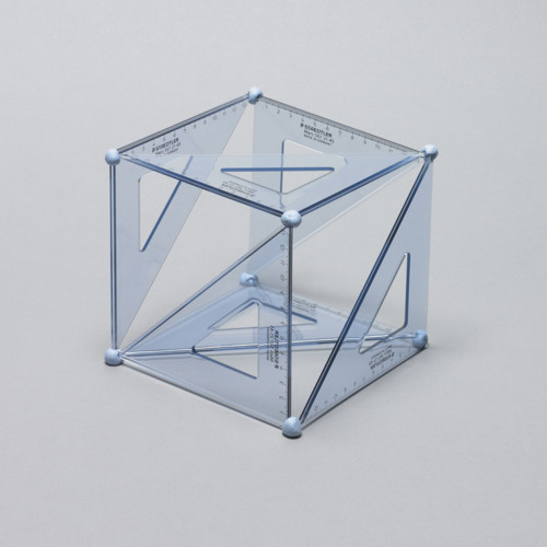 Designersgotoheaven.com Â Set Square Cubed by Daniel Eatock. #sculpture #geometry #putty #stools #triangles