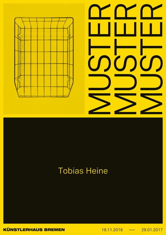 kroenker: "Tobias Heine – Muster Exhibition poster "