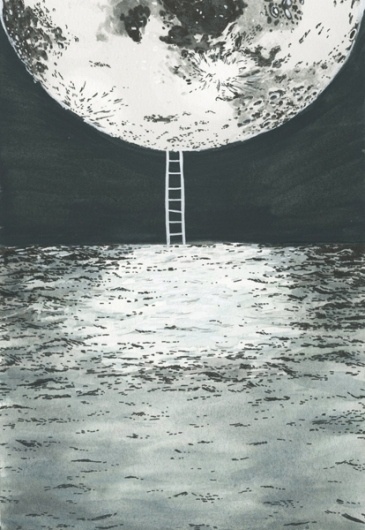moon.jpg 414×600 pixels #ladder #moon