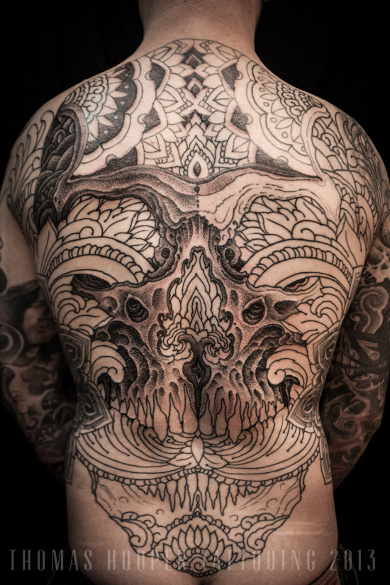 Full back skull tattoo by RadlowskiMichal on DeviantArt