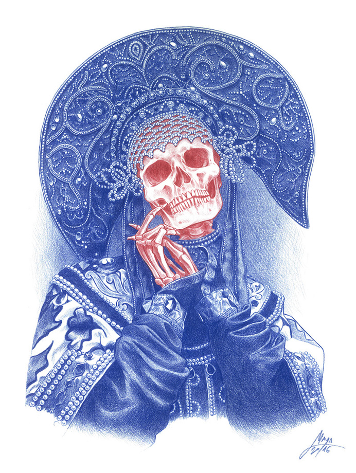 Color Pencil Drawings on Paper by Maya Pixelskaya