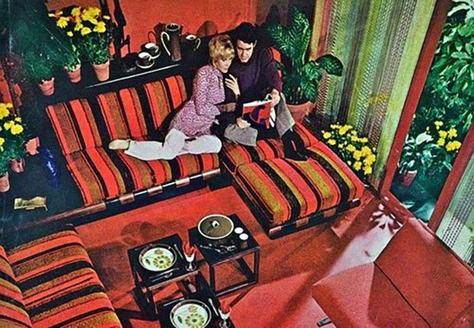These zany interior design pictures prove that no decade was more colorful than the 1970s