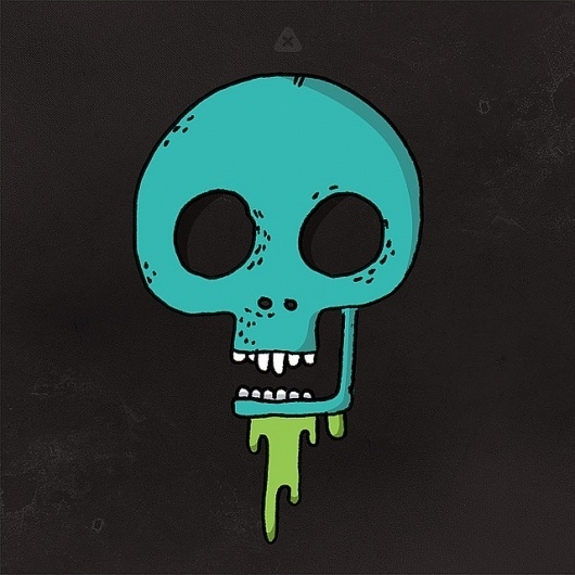 Flickr: Your Photostream #micahburger #drips #ohio #illustration #drawn #skull #hand