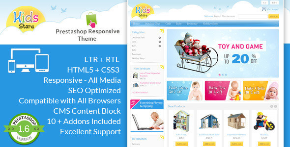Toys Store Prestashop Themes