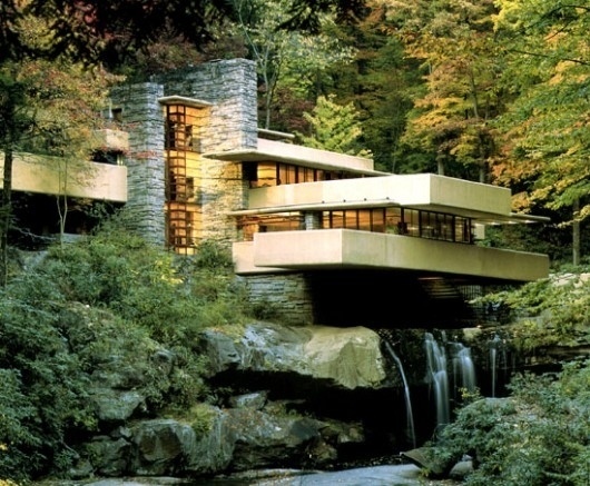 Frank Lloyd Wright's Fallingwater House #wright #house #fallingwater #architecture #mid #frank #century #lloyd