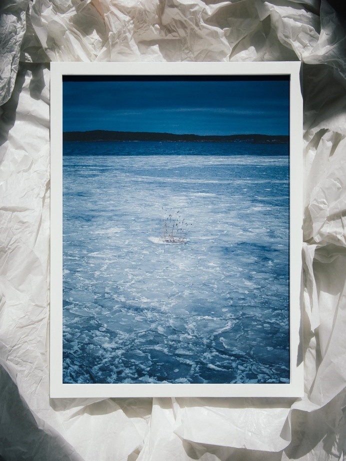 Artwork by Pale Grain #sweden #frozen #nordic #gteborg #cold #sea #nature #survive #blue #ice #winter
