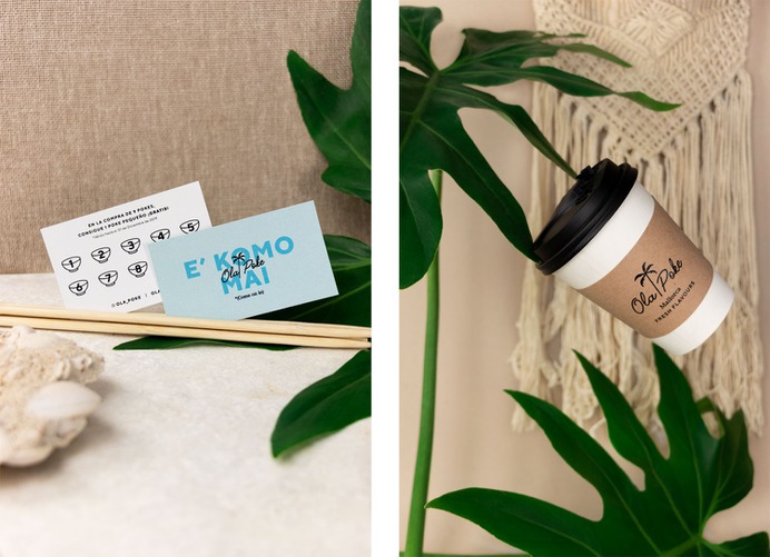 Ola Poke Branding - Mindsparkle Mag Puro Diseño designed the branding for Ola Poke. The Hawaiian word "ola" translates to: life, health and well-being. #logo #packaging #identity #branding #design #color #photography #graphic #design #gallery #blog #project #mindsparkle #mag #beautiful #portfolio #designer