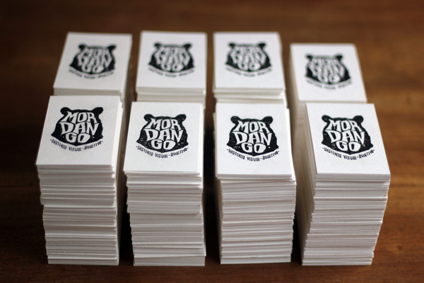 MORDANGO #ink #business #card #print #letterpress #seal #illustration #logo