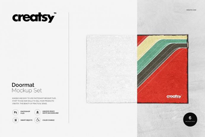 Doormat Branding Mockup PSD