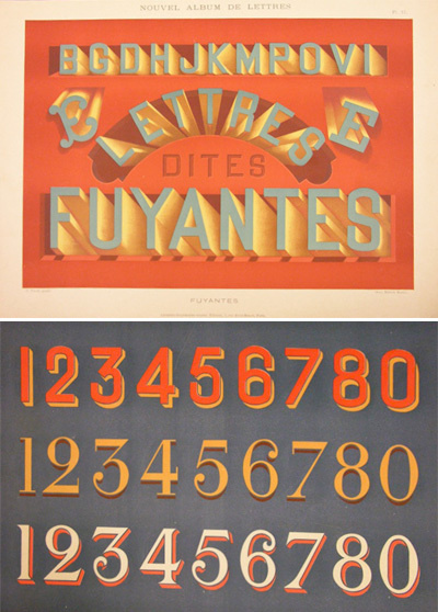 French Lettering for Sign Painting #1930s #type #lettering #vintage