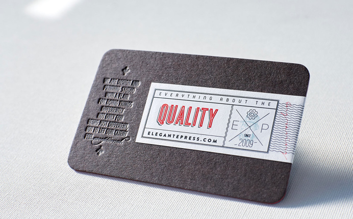 The most expensive business card printed in 4 different technologies, 3 layers of paper with rounded corners. #letterpress #vintage #luxury