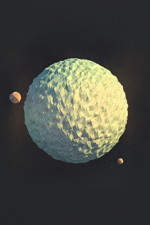 Uranus #planet #poly #uranus #low #3d