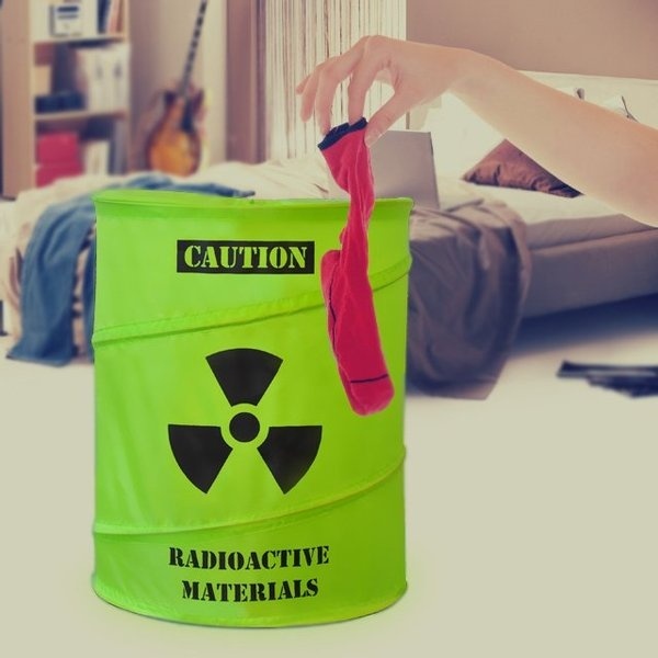 Mustard Toxic Laundry Basket #gadget