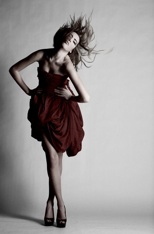 for Adrian Wu Editorial #red #girl #photography #fashion #confident #dress