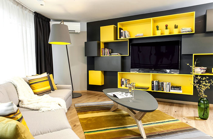 Trendy Urban Apartment by Momi Studio - #decor, #interior, #homedecor, #interiordesign