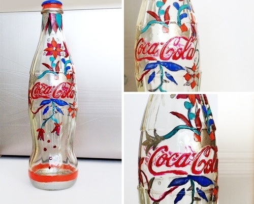 Luca Molnar | Works & Inspiration & Stuff #coke #polish #bottle #coca #illustration #made #nail #hand #cola