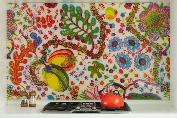 Art decor in kitchen #interior #painting #art #kids #apartment #room