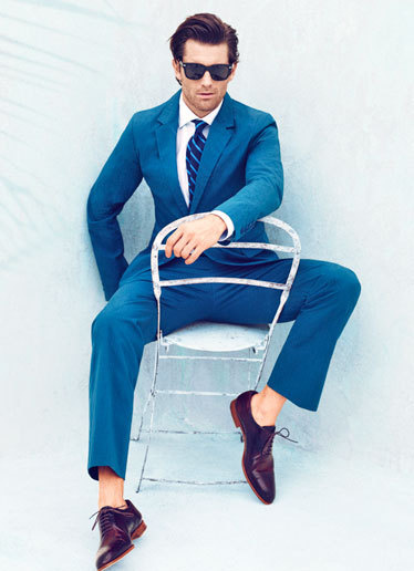 best shoe for blue suit