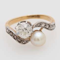 Jewelry, 2pcs.: 1 Ring and 1 single earrings