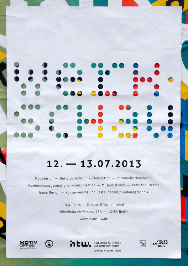 Bis der Pförtner kommt postersofberlin: Werkschau at HTW – found in... #color #poster