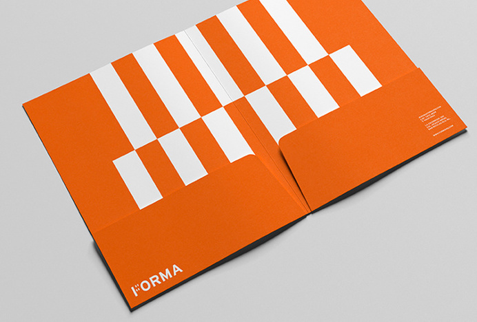 Forma by About Design #orange #branding #stationary #folder