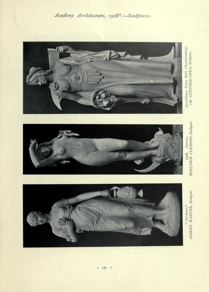 Sculptures from "Academy architecture," 1904-1908. A collection of all the sculptures published in vols. 25-34 of "Academy Architecture." : Academy architecture and architectural review : Free Download, Borrow, and Streaming : Internet Archive