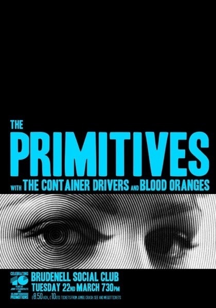 GigPosters.com Primitives, The Container Drivers, The Blood Oranges #design #posters #typography