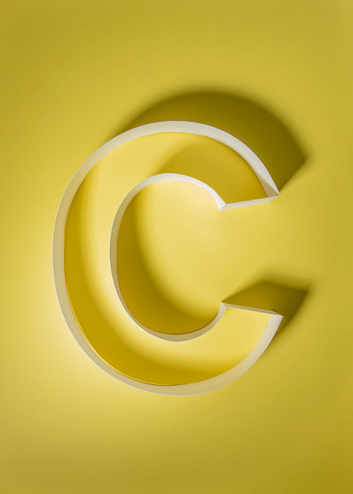 ABC by Henrik Grill #typography #color #craft #paper #design