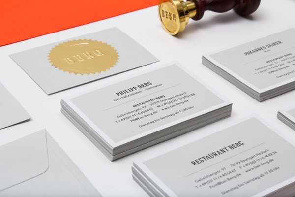 RESTAURANT BERG by LSDK #stationary #logo #print #branding