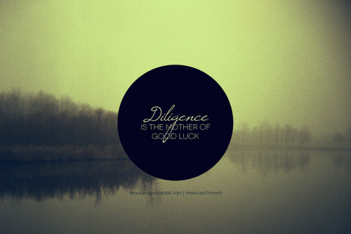 Diligence is powerful and underrated. Click here for more from For you #typography