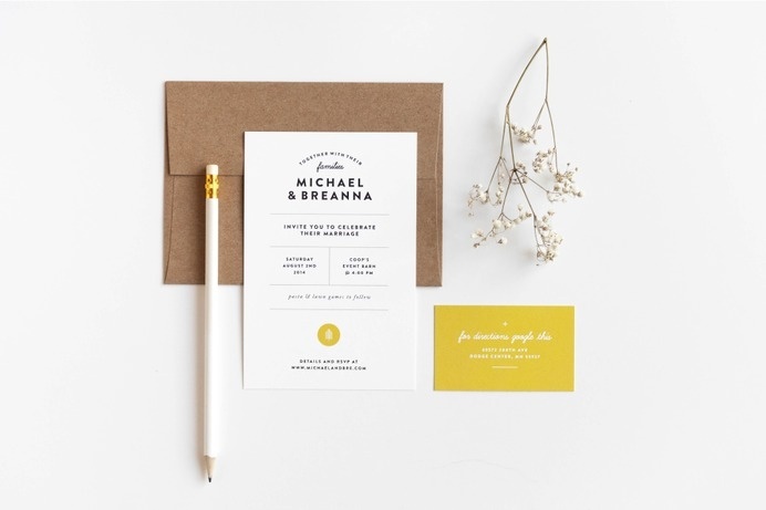 Michael & Breanna Wedding | Design by Rowan Made #stationary #wedding #branding #invitation