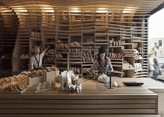 Dezeen » Blog Archive » Baker D Chirico by March Studio #interior #bakery #design #wood #melbourne