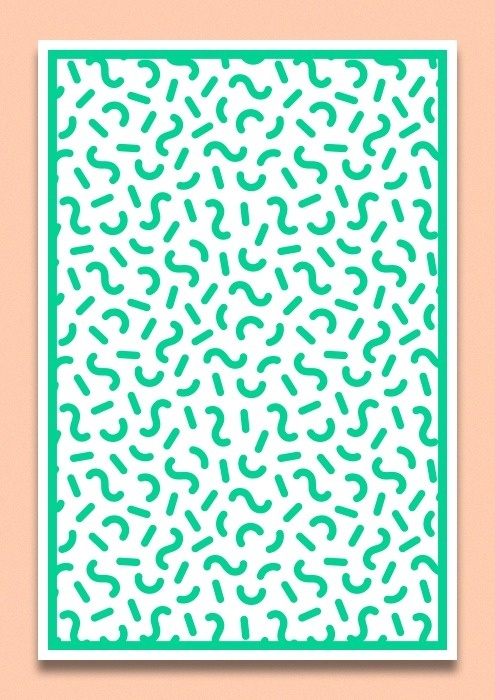 Benny Arts #pattern #design #graphic #mint #illustration #green