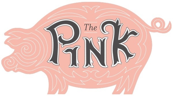 The Pink Pig | Fredricksburg, TX #lettering #fry #pig #illustration #barrett #logo