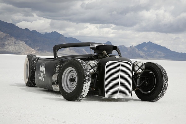 Twibfy #vehicle #retro #racer #x #custom #lake #skull #car #salt