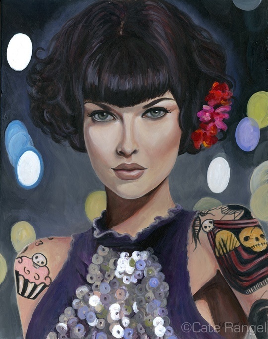 Lacy - Cate Rangel #paint #illustration #illustrator #woman