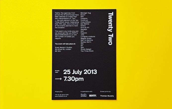 Five years of two times elliott #layout #poster #typography