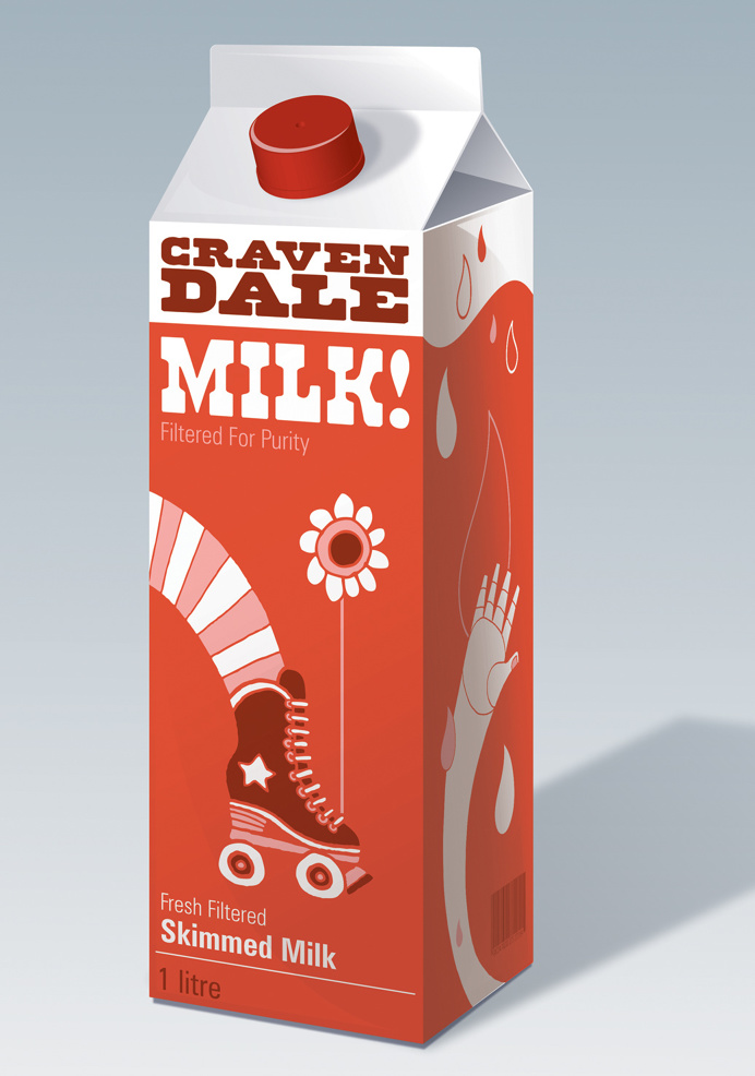 Cravendale Milk. Illustration by Allan Deas www.allandeas.com